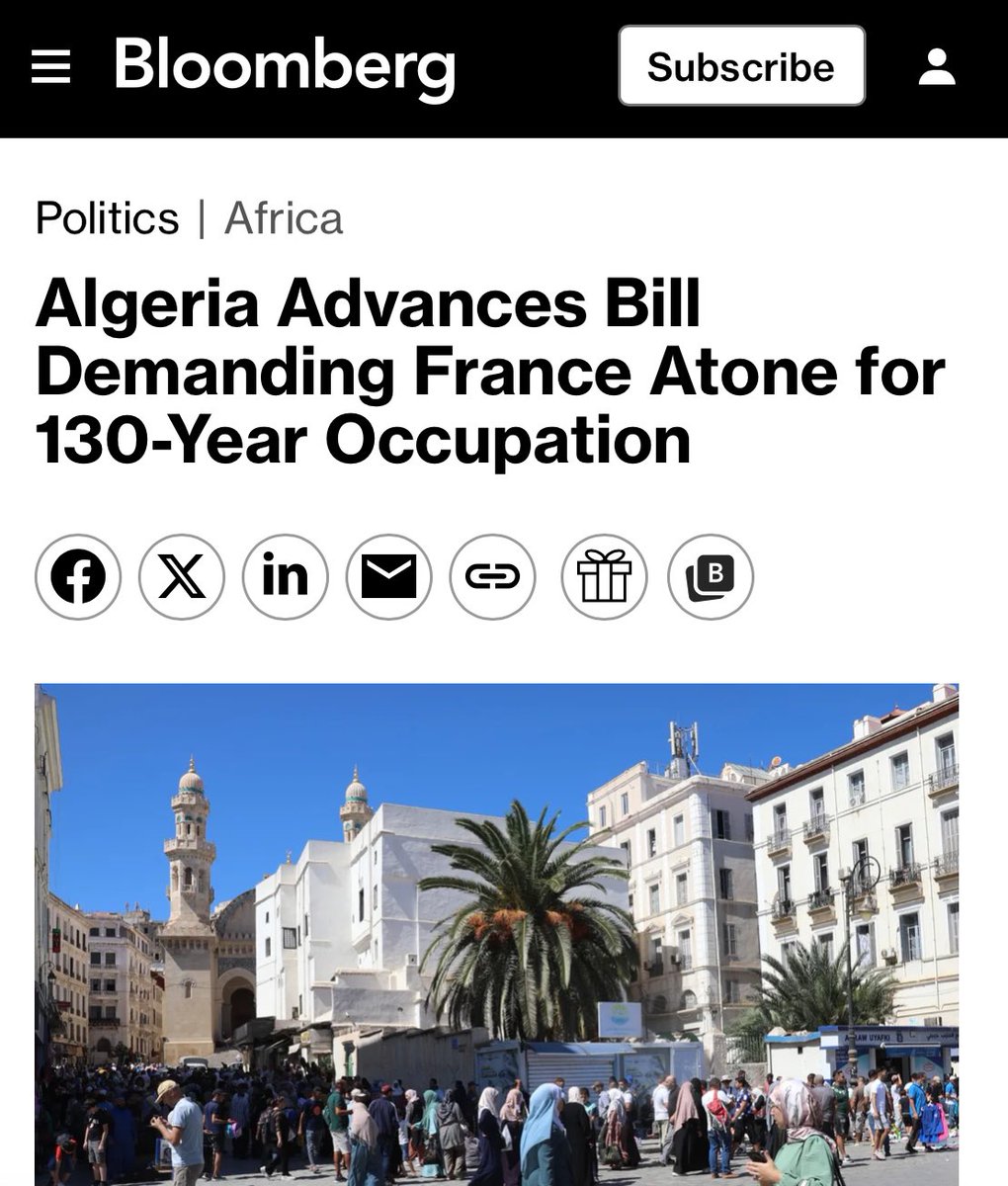 zriboua's tweet image. France literally created Algeria in its modern, territorial and institutional form. Before French rule, the country did not exist as a unified, centralized nation-state. 

The extent of decolonial ideological revisionism across these countries is remarkable.