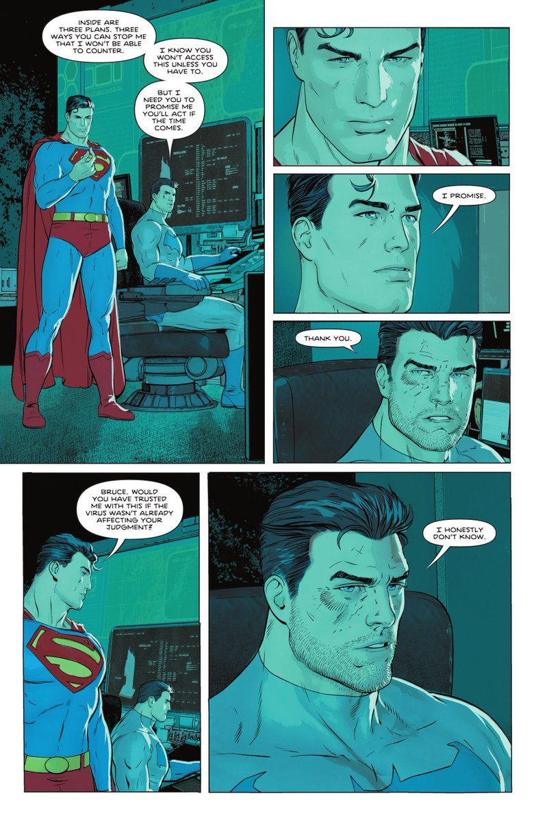 aniluojl's tweet photo. #superbat Bruce entrusted his weakness, his "Kryptonite," to Clark 😭 Goodness, even though it’s not the first time he’s done this, it’s still incredibly touching. https://t.co/oKJUZNz8Lf