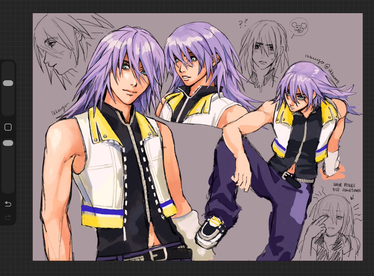 ikkuart's tweet image. Slowly figuring out how I like to draw this guy. Dang am I rusty! 😖