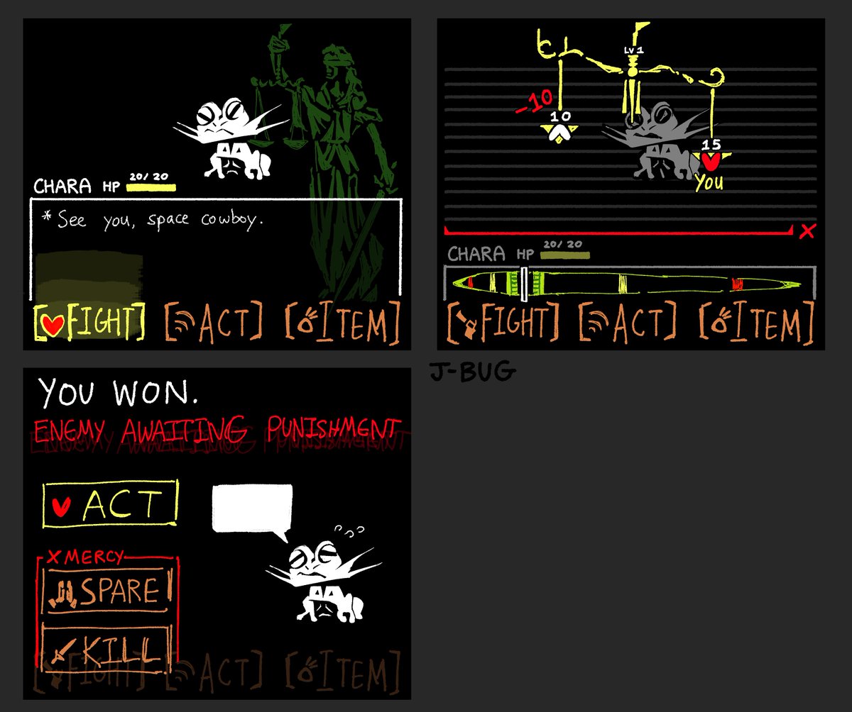 J_Buggo's tweet image. undertale yellow if i made it