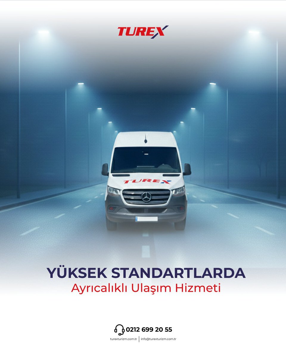 Turex Turizm olarak konfor, güvenlik ve zamanında ulaşımı profesyonel hizmet anlayışımızla bir araya getiriyoruz.

#Turex #TurexTurizm #PersonelTaşımacılığı #ZamanındaUlaşım #KurumsalHizmet #KonforluYolculuk