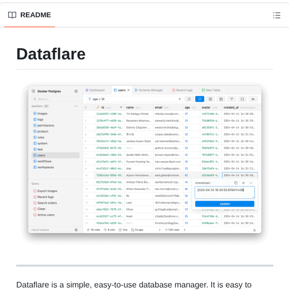Database manager for SQL and NoSQL across platforms

github.com/DataflareApp/D…