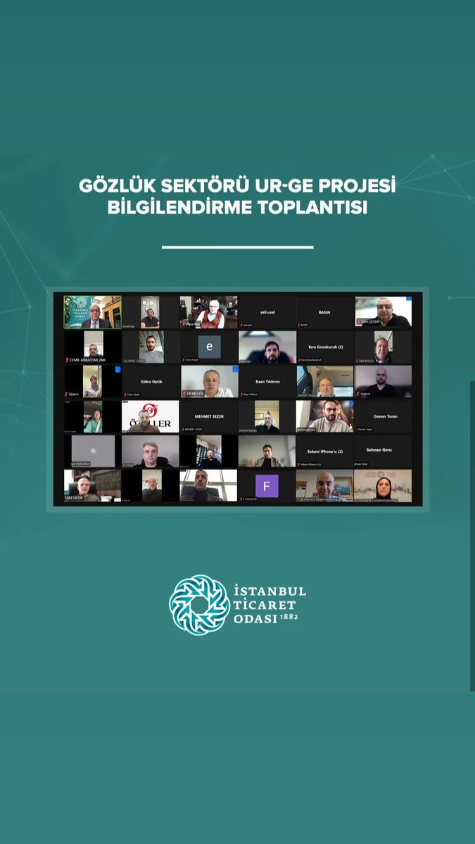 Sektörümüzün geleceği için bir araya gelmek, ortak akılla hareket etmek her zamankinden daha değerli. İTO bünyesinde gerçekleştirilen Gözlük Sektörü UR-GE Projesi toplantısında emeği geçenlere çok teşekkür ederim. Birlikte çok daha güçlü adımlar atacağımıza inanıyorum.