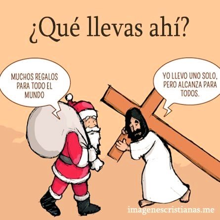 Yo llevo uno solo,
pero este alcanza para todos. Y cuál es ese regalo? 
La salvación 🙌