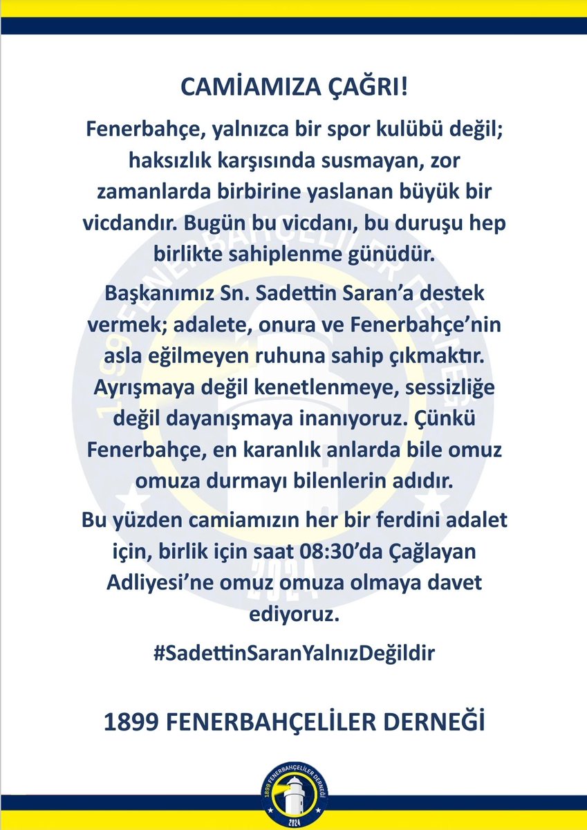 CAMİAMIZA ÇAĞRI!

Sabah 08:30'da Çağlayan'dayız...