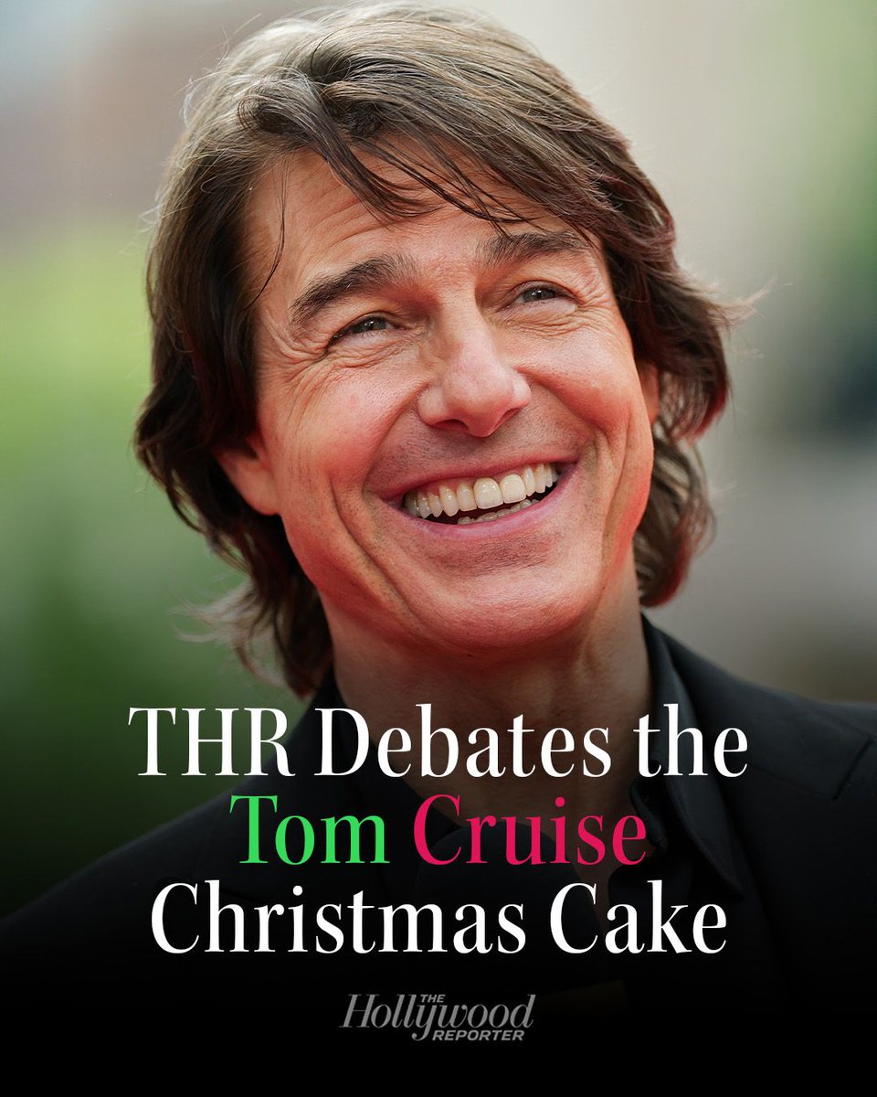 THR's tweet image. Four THR staffers sit down for a slice of Doan’s White Chocolate Coconut Bundt Cake, famously gifted by #TomCruise each December. Opinions (and surging glucose levels) followed. bit.ly/4sks2Yz