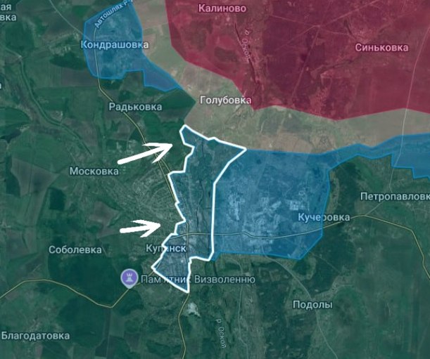 astraiaintel's tweet image. BREAKING:

The final pockets of resistance in Kupyansk have now been eliminated. 

Two entire Russian battalions have been effectively completely destroyed.
