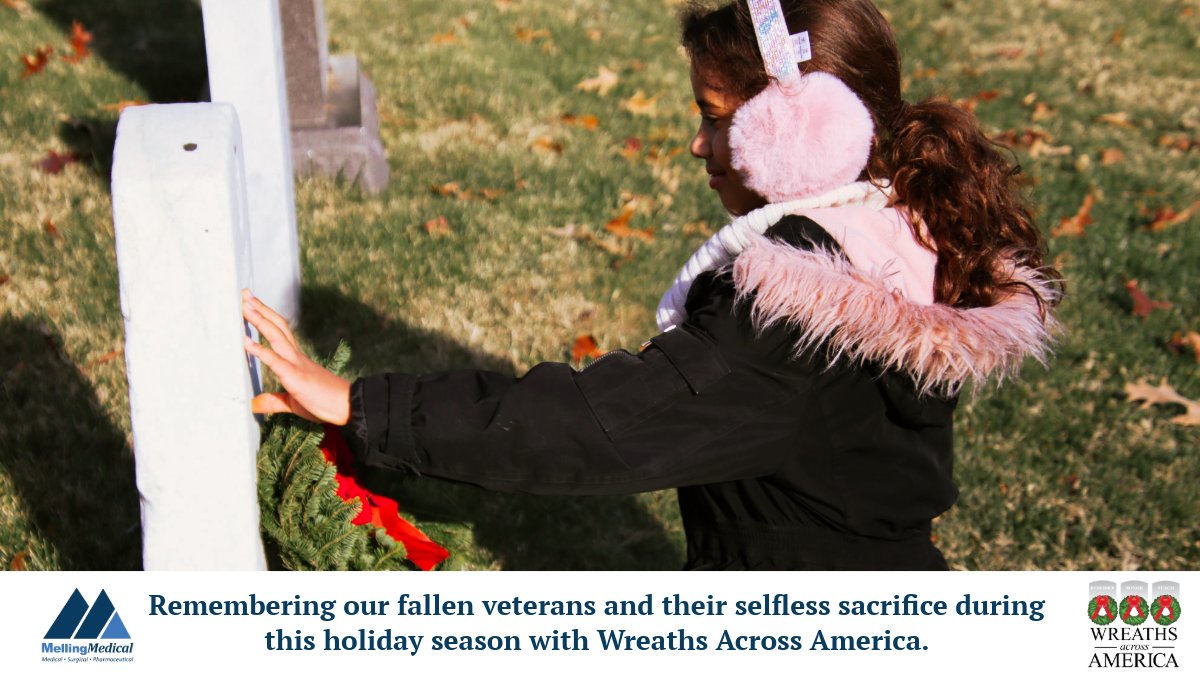 MellingMedical's tweet image. As you and yours enjoy the comforts of hearth and home this holiday season, please join us and @WreathsAcross in remembering the service members who gave their all to secure and sustain your freedom. #HappyHolidays #MerryChristmas #Veterans Support wreathsacrossamerica.org.