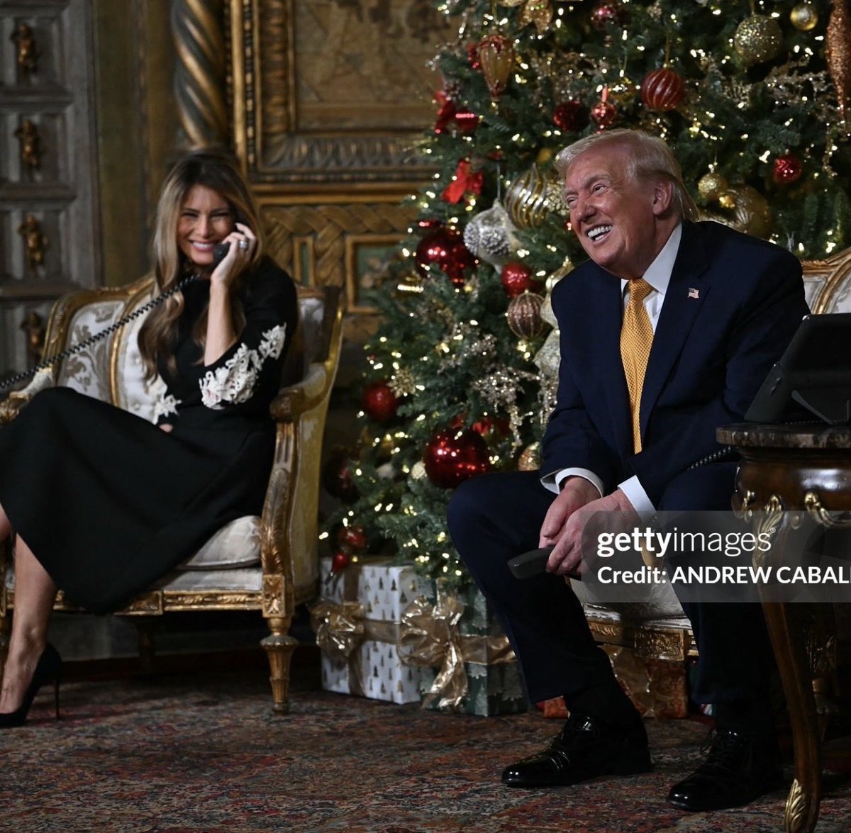 President Trump looks happier and younger than ever before. Such a beautiful photo of these two