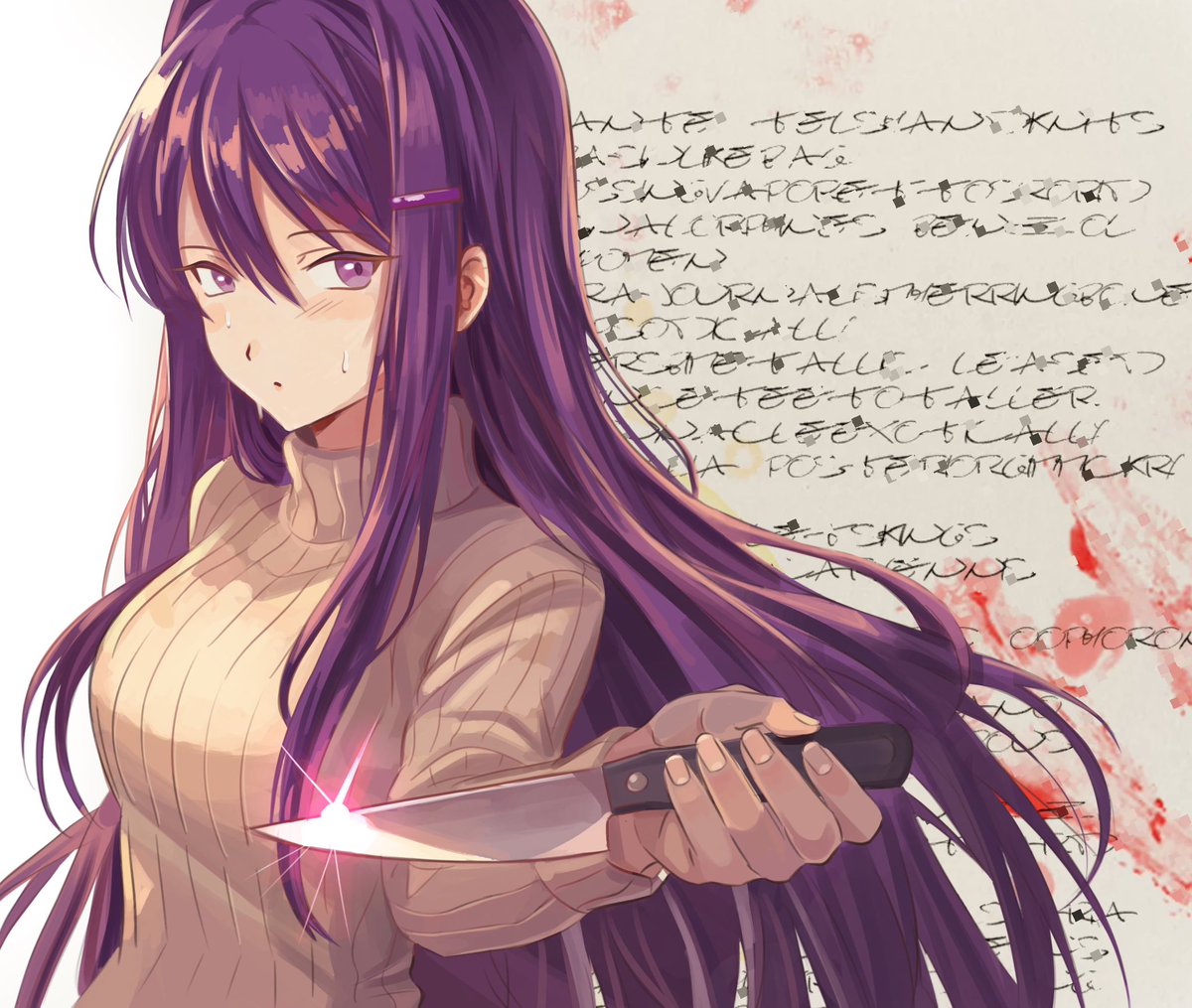 Yuri for class secret santa! #DDLC #YuriDDLC