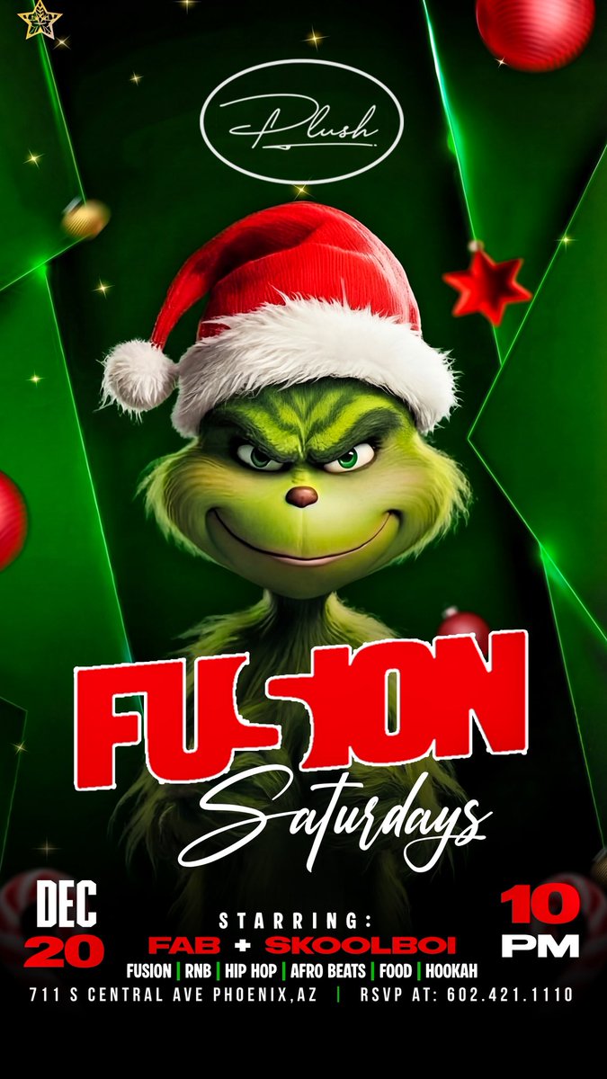 🎨: <a href="/jhow5O1/">J How</a> 
🎄: “Fusion Saturdays: 12/20” Flyer
📍: Phoenix, AZ
#CreatedByJHow #DigitalTrapStar