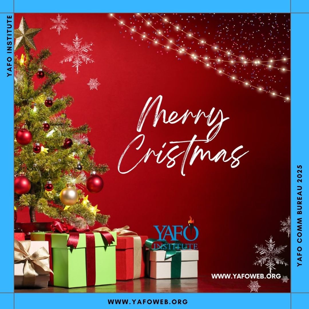 Wishing you a season filled with joy, peace, and prosperity from everyone at #YAFOInstitute! 🎄✨ Happy Holidays!