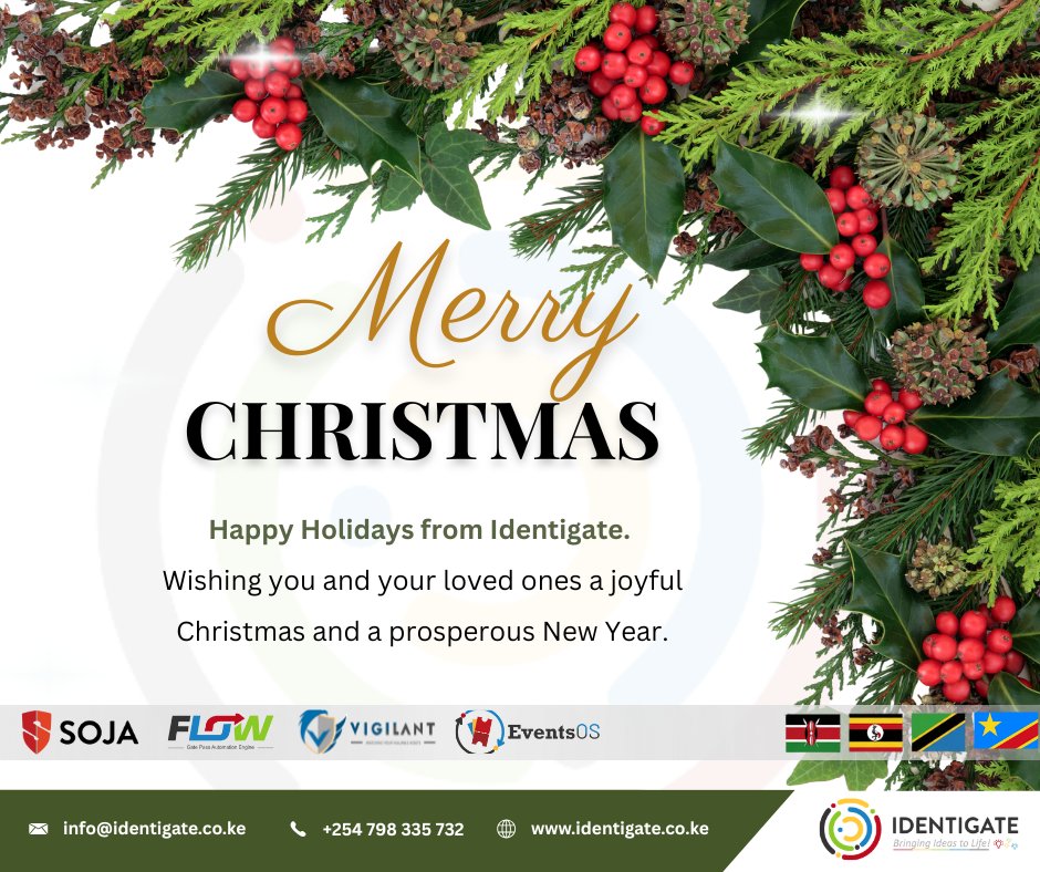 SojaMobile's tweet photo. As the year comes to a close, we extend our sincere gratitude to our clients, partners, and team for your continued trust and collaboration.

Wishing you a joyful Christmas and a successful New Year ahead.

#MerryChristmas #IdentigateSolutions https://t.co/eSQxPScYJu