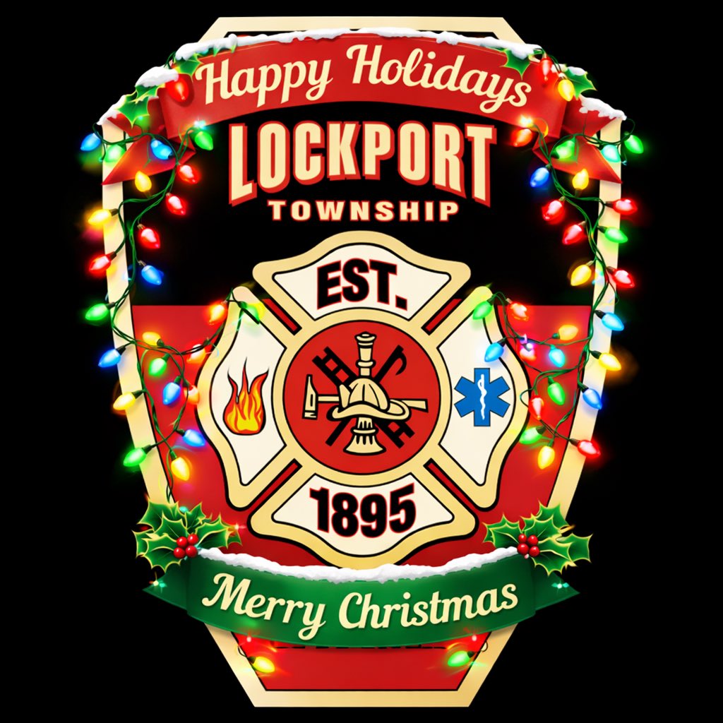 LockportFire's tweet image. The Lockport Township Fire Protection District wish you and your families a safe, joyful, and peaceful holiday season. Thank you for your continued support throughout the year, as we’re honored to serve this great community.  Have a Merry Christmas and Happy Holidays!!