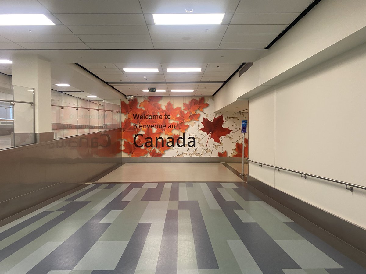 Back home in Canada! First, transit through enemy territory in Calgary #Flames then next flight is home in Edmonton, Alberta! #LetsGoOilers