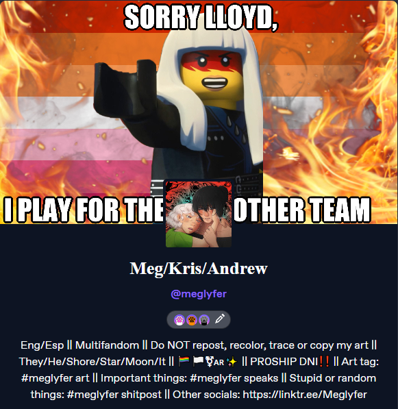 Meg/Kris/Andrew ❤️🧡🤍🩷💜 tweet media