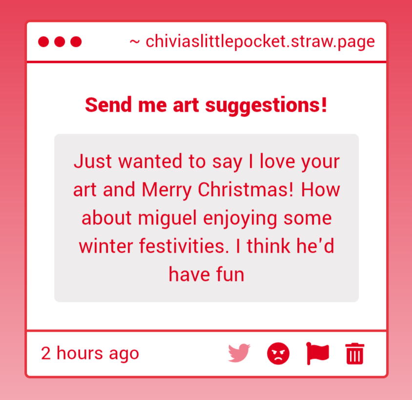 chivia_'s tweet image. Happy Christmas for you and everyone else! I think he would like making and decorating cookies