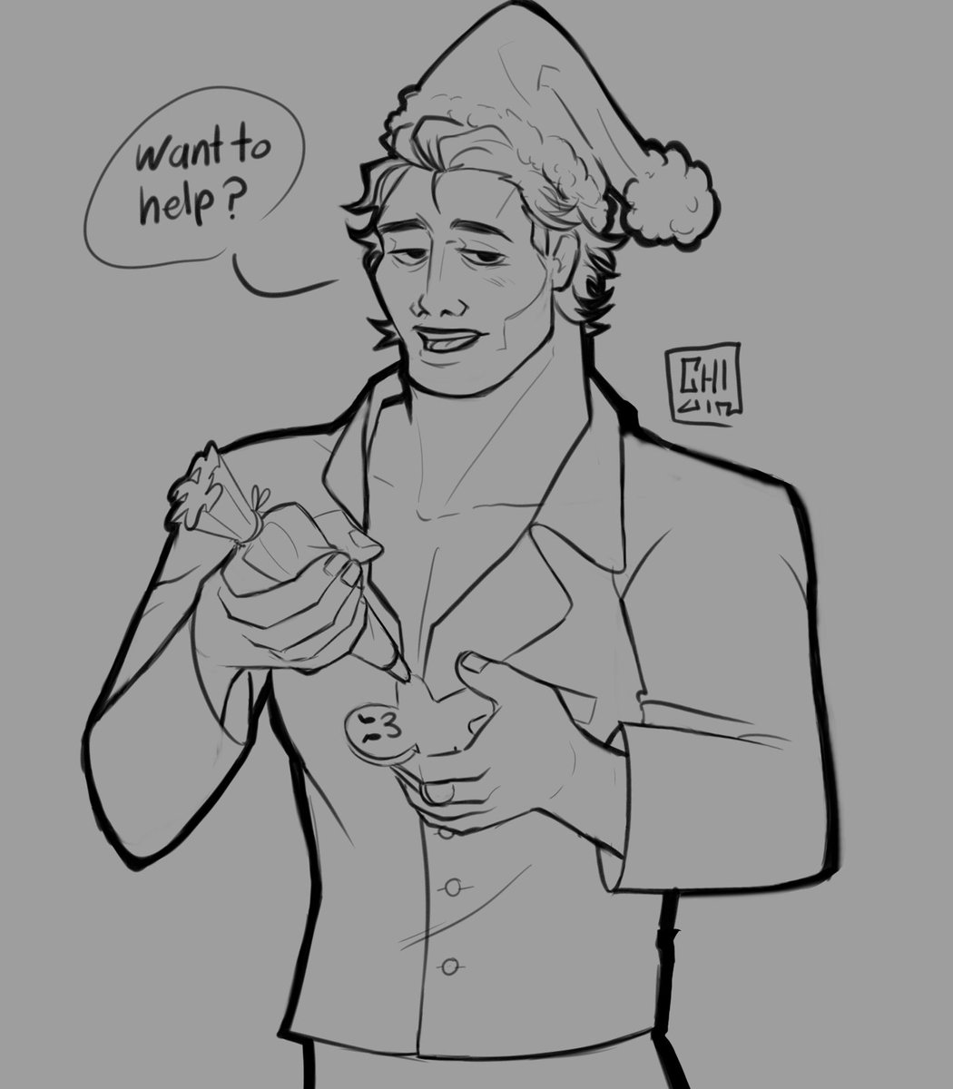 chivia_'s tweet image. Happy Christmas for you and everyone else! I think he would like making and decorating cookies