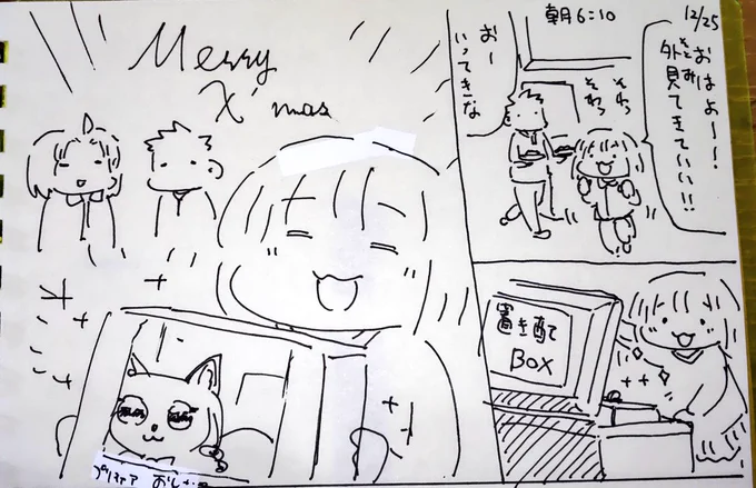 #本日のむすめさん
今年もクリスマスがきましたね。
良い子にしてたらプレゼントがもらえるようですが、ちゃんともらえたようで良かったです! 
