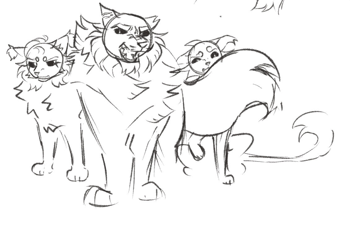fish_toastt's tweet photo. I find the idea that even in the dark forest tigerstar still treats darkstripe like his loser sidekick rlly funny. Its giving Mr incredible towards incrediboy https://t.co/39SfFSaraP