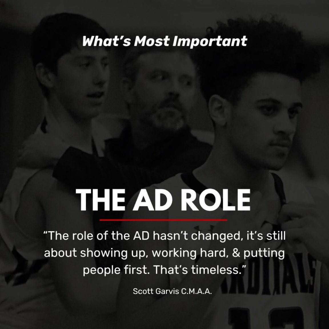 PocketAD_'s tweet photo. The role of the AD hasn’t changed, it’s still about showing up, working hard, and putting people first. That’s timeless. ~ Scott Garvis C.M.A.A. @NIAAA9100 @IOWAHSADA @ohioiaaa @MIAAAADs @MN_IAAA @IllinoisAD @WadaWisconsin @TIAAA_Ad @VIAAA95 @hiada_808 https://t.co/ebmCu7SO8e