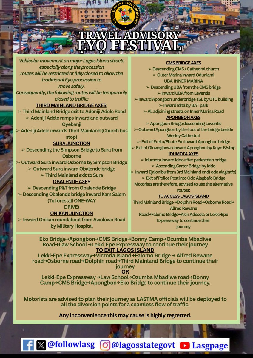 The Lagos State Govt tweet media