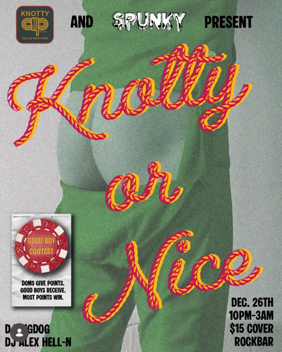 KnottyNewYork's tweet photo. We're guests at Knotty or Nice this Friday night - Join us at Rockbar on Dec 26th! https://t.co/t5peOeBoVF