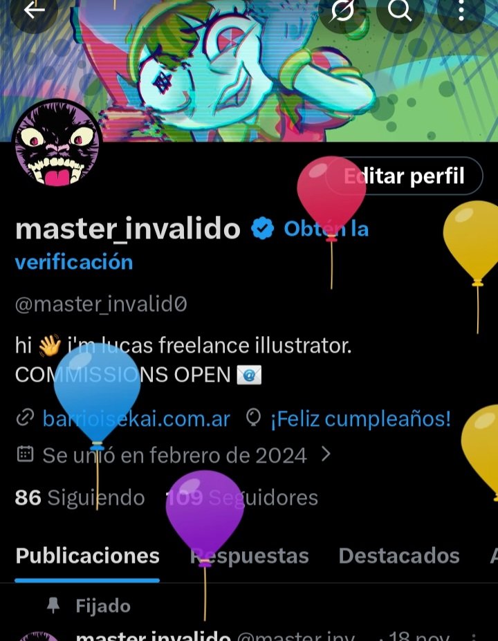 master_invalid0's tweet image. Ayer fué mi cumple y twitter se acordó de mi.  alfin llegué a los 100 seguidores.
+fiesta, carajo ayer fué un buen día 😎
