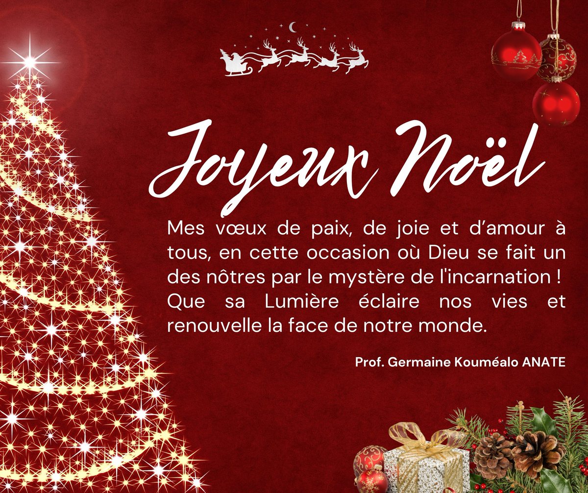 Mes vœux de paix, de joie et d’amour à tous, en cette occasion où Dieu se fait un des nôtres par le mystère de l'incarnation !
Que sa Lumière éclaire nos vies et renouvelle la face de notre monde.
#GKAnaté