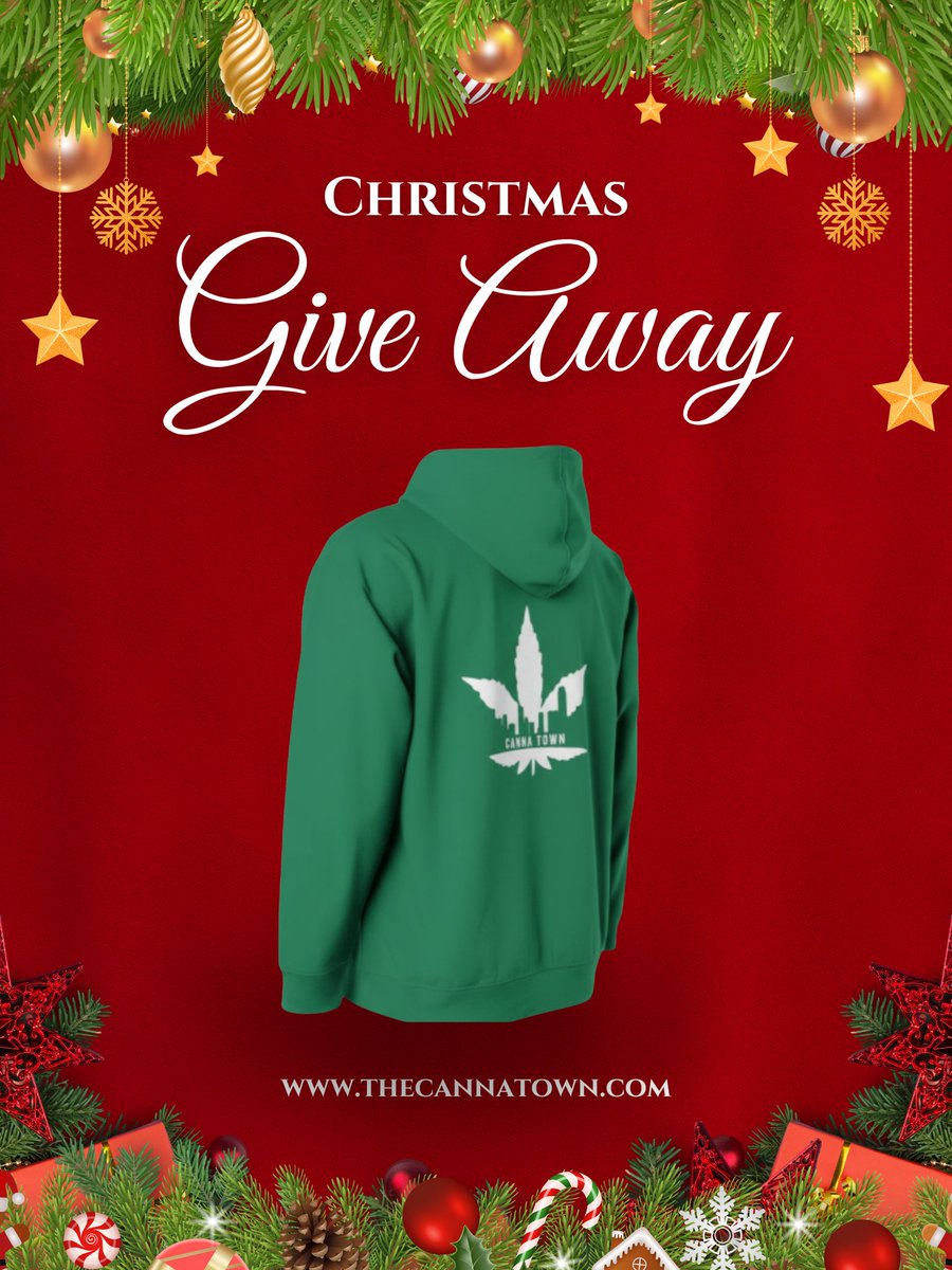 CannaTown420's tweet image. 🎄 Canna Town Xmas Giveaway! 🎄
Win the holiday drip pack:
💚 Green Hoodie
❤️ Red Tee
❄️ White Beanie
To enter:
🔁 Retweet
❤️ Like
👤 Follow @cannatown_420
💬 Tag Canna Fam
Dec 22–25. Winner announced 12/26.
Good luck &amp;amp; happy holidaze. 🎅🏽💨