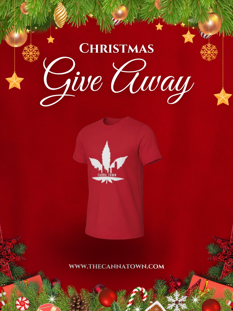 CannaTown420's tweet image. 🎄 Canna Town Xmas Giveaway! 🎄
Win the holiday drip pack:
💚 Green Hoodie
❤️ Red Tee
❄️ White Beanie
To enter:
🔁 Retweet
❤️ Like
👤 Follow @cannatown_420
💬 Tag Canna Fam
Dec 22–25. Winner announced 12/26.
Good luck &amp;amp; happy holidaze. 🎅🏽💨