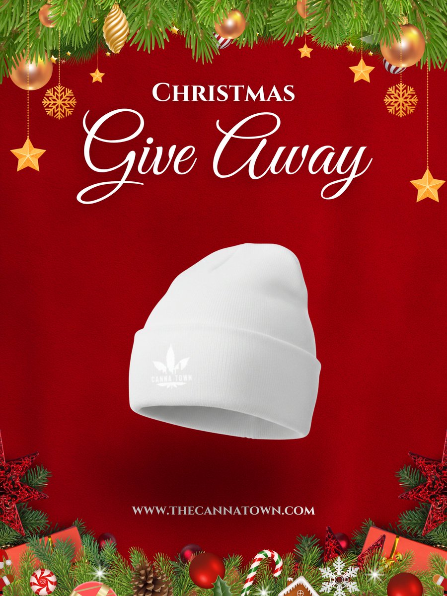 CannaTown420's tweet image. 🎄 Canna Town Xmas Giveaway! 🎄
Win the holiday drip pack:
💚 Green Hoodie
❤️ Red Tee
❄️ White Beanie
To enter:
🔁 Retweet
❤️ Like
👤 Follow @cannatown_420
💬 Tag Canna Fam
Dec 22–25. Winner announced 12/26.
Good luck &amp;amp; happy holidaze. 🎅🏽💨