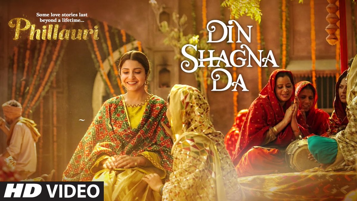 Best #Bollywood songs for this wedding season 🧵 1. #DinShagnaDa Movie:  #Phillauri Artist: #JasleenRoyal @AnushkaSharma @jasleenroyal, image size:1200x675