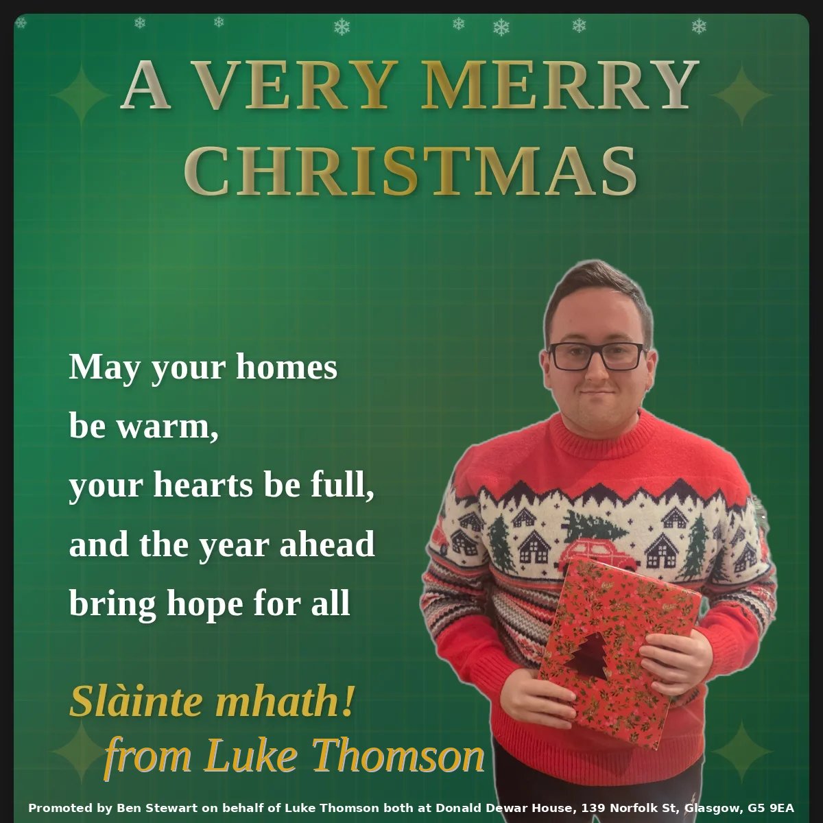 LukeThomsonLAB's tweet image. A very Merry Christmas, wishing you all of my best wishes