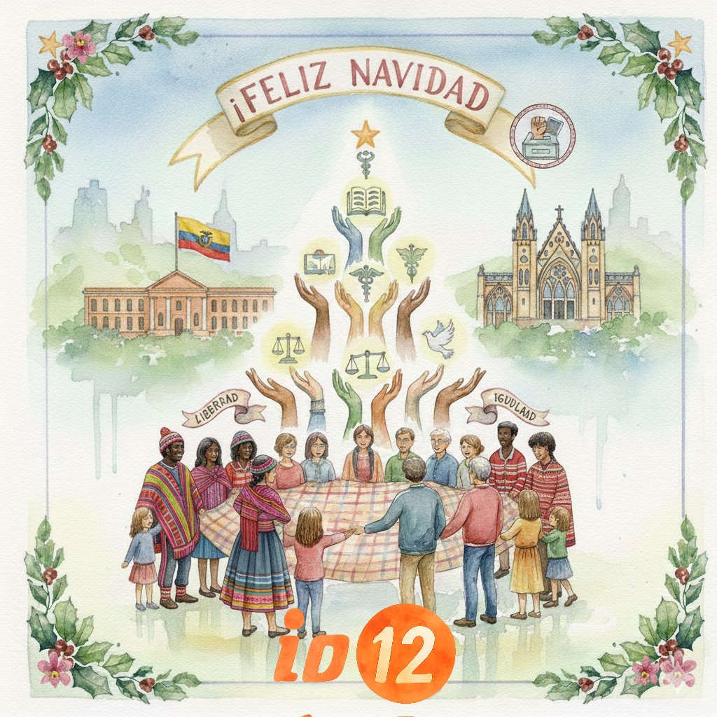 Hoy celebramos la riqueza de nuestra gente, unidos por un mismo sueño. Que el espíritu de solidaridad nos guíe para que el bienestar no sea un privilegio de pocos, sino un derecho de todos.
¡Felices fiestas a todas las familias del Ecuador! 🇪🇨
#NavidadEnUnidad #Navidad2025