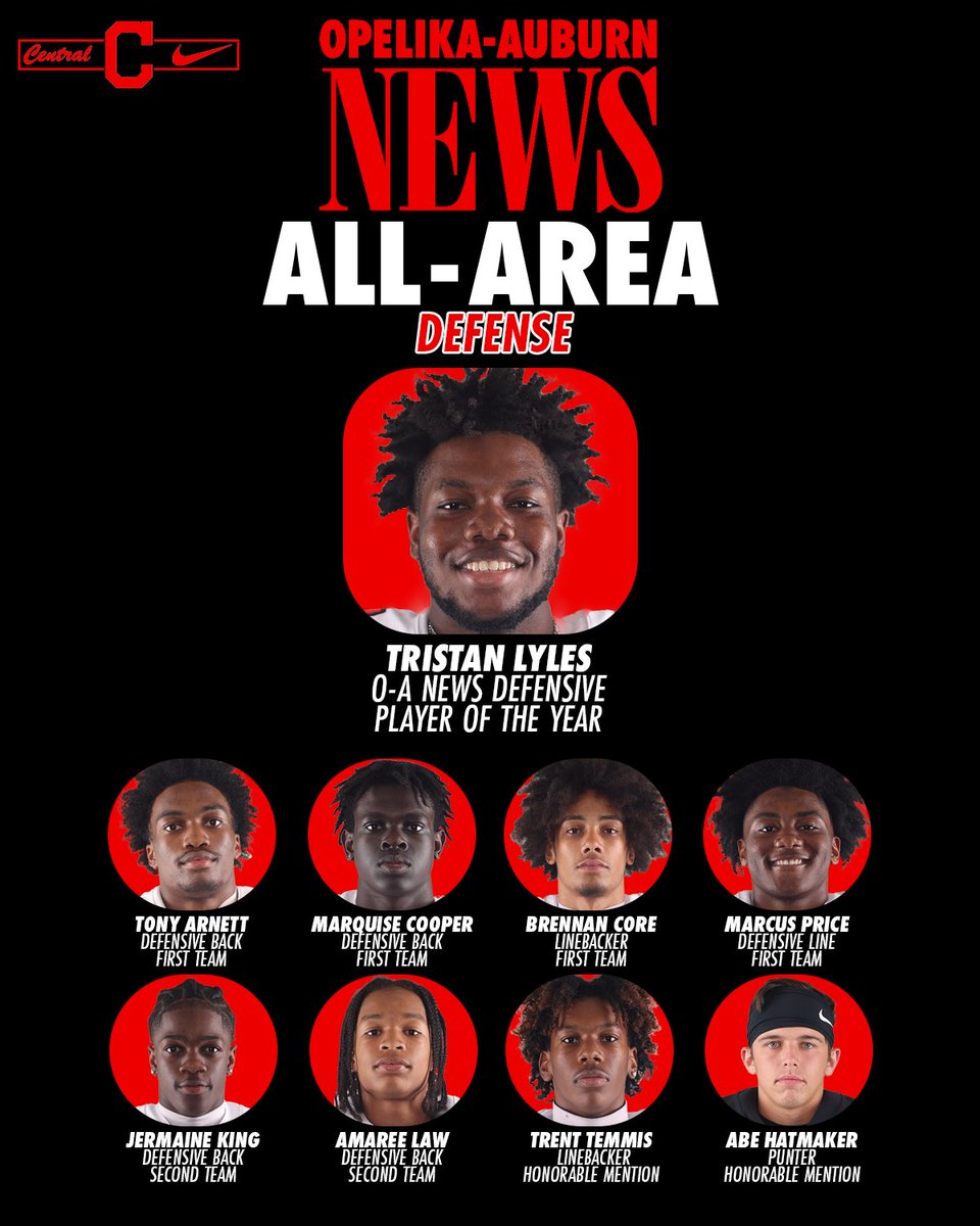 CHSREDDEVILS's tweet image. 𝘼𝙇𝙇-𝘼𝙍𝙀𝘼 𝙏𝙀𝘼𝙈!
Congratulations to all of our players who made 1st, 2nd, and Honorable Mention Teams for the O-A News!

#centralfootball #oanews