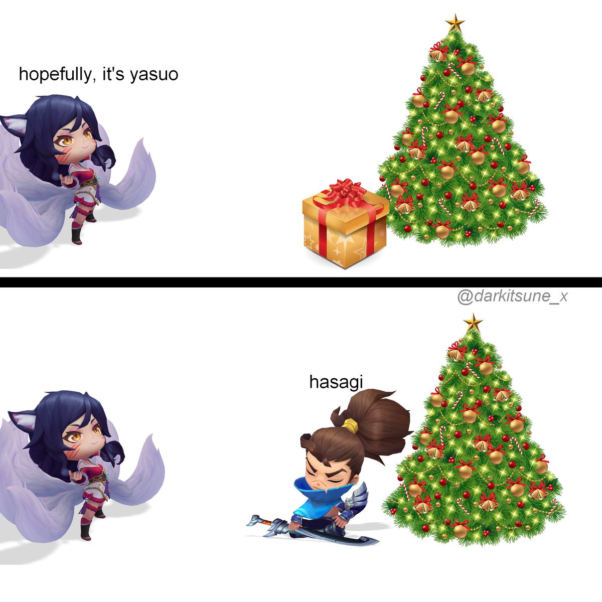 in honor of christmas eve, here's a goofy xmas yasuahri edit

#yasuahri #yasuo #ahri #meme