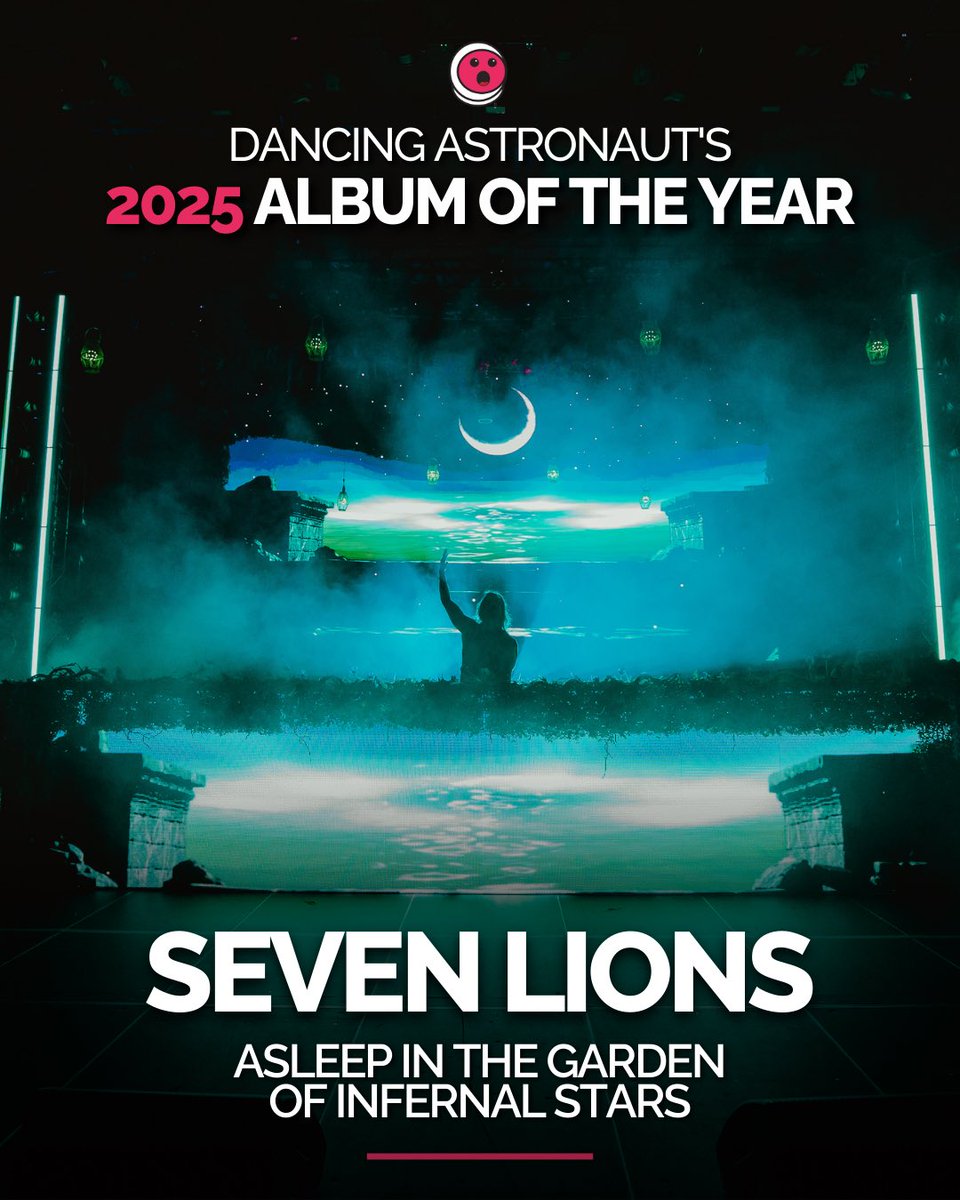 dancingastro's tweet image. DA’s Album of the Year: @SevenLionsMusic - ‘Asleep in the Garden of Infernal Stars' 👑

—

Few years have matched the depth of 2025’s dance music albums. While Album of the Year contenders surfaced early on, intrigue around a possible late challenger started to grow once summer…