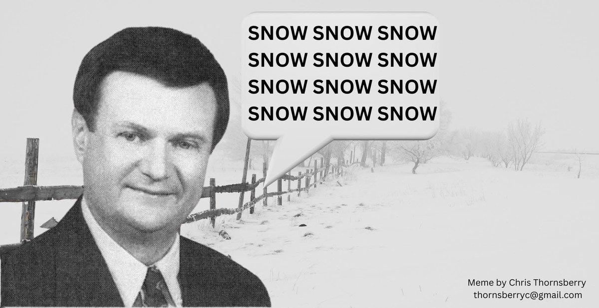 I created the SNOW SNOW SNOW sound effect in 1985 for use on my <a href="/840WHAS/">News Radio 840 WHAS</a> show. I asked Chuck Taylor to join me in the production room and explained that I just needed him to blurt the word SNOW one time.￼ He happily agreed.￼ Just as he said the word I hit the repeat button on
