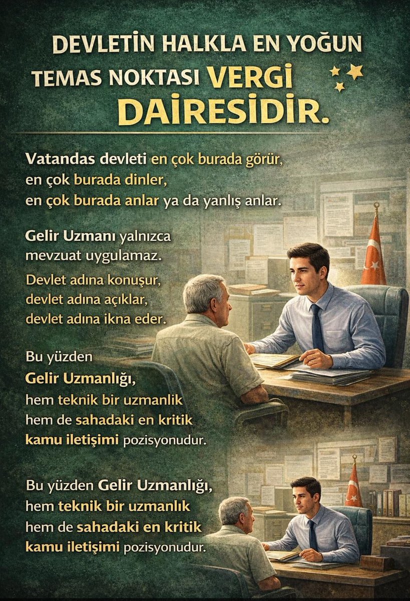 Gelir Uzmanlarının üstlendiği sorumluluk, yürüttükleri işin niteliği ve kamu gelirlerine sağladıkları katkı, 375 sayılı KHK’da yer almalarının artık ertelenemez bir ihtiyaç olduğunu göstermektedir.

Mücadelenin her safhasında yerini alan gelir uzmanları hakettiği değeri görmek