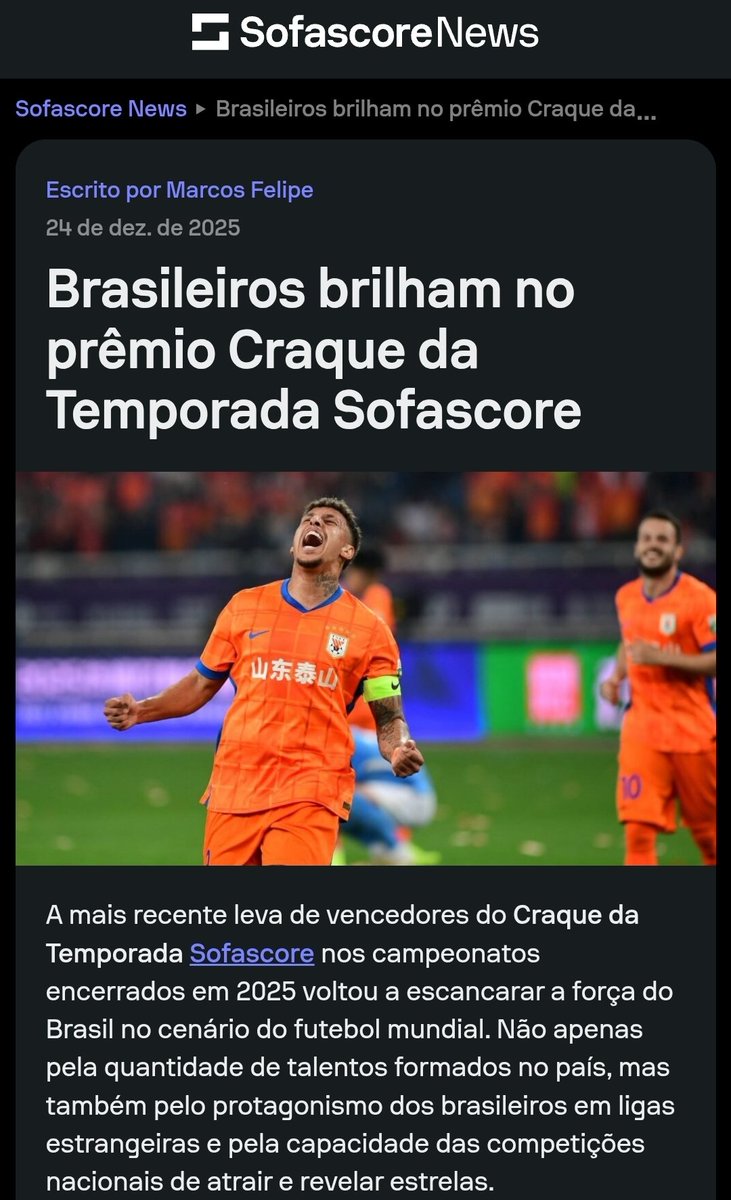 marcosfelipe77's tweet photo. Nessa véspera de Natal deixo de presente dois artigos que escrevi nesse dia 24 para o Sofascore News!

Um sobre o Craque da Temporada Sofascore, com brasileiros brilhando pelo mundo.

Outro é sobre as maiores premiações do futebol mundial.

Links nos comentários!

Feliz Natal! https://t.co/39mssKQuQP