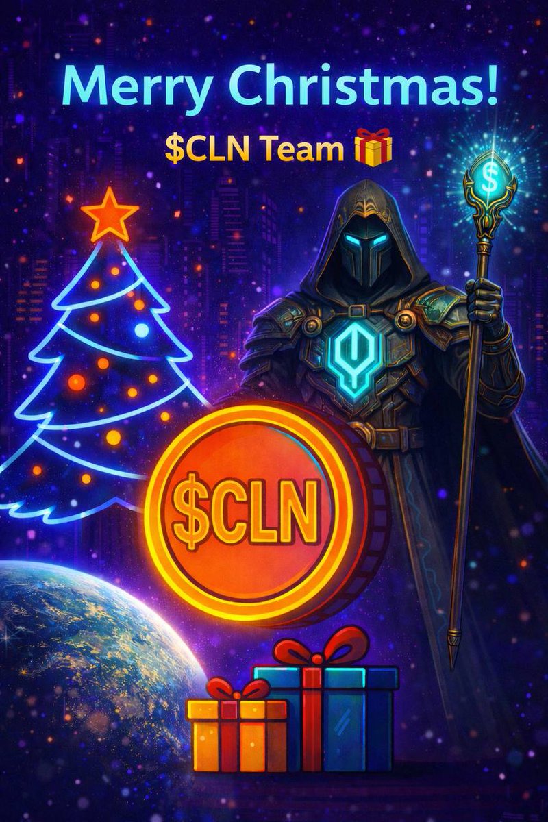 CLAN_Coin_X's tweet photo. 🎄 Merry Christmas to everyone celebrating!

US markets are closed today — perfect time to reset, reflect, and plan ahead.
Wishing the CLAN community peace, clarity, and strong momentum for CLN 🚀✨ https://t.co/QGYMizo7yu