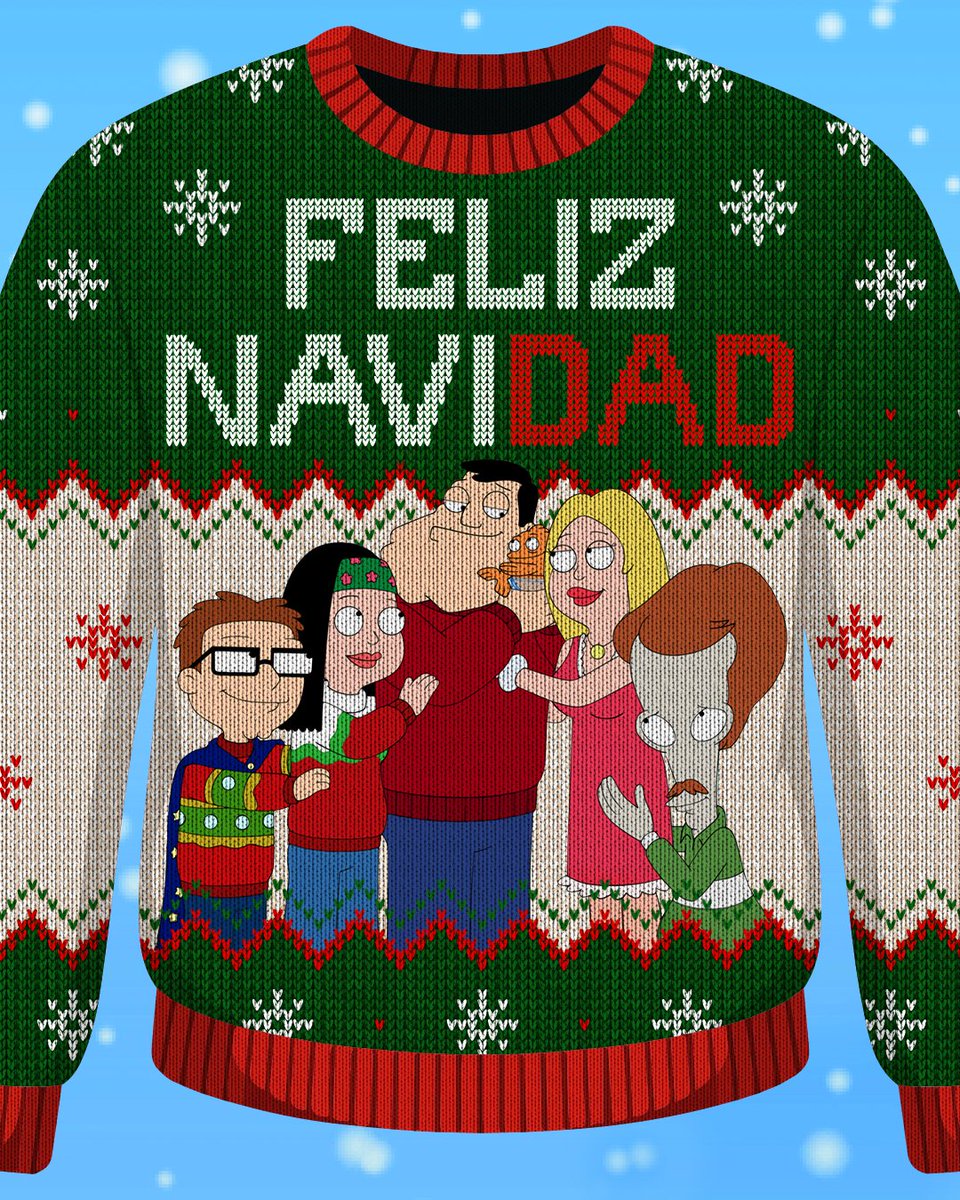 AmericanDadTV's tweet image. Holiday cheer, Smith family style.