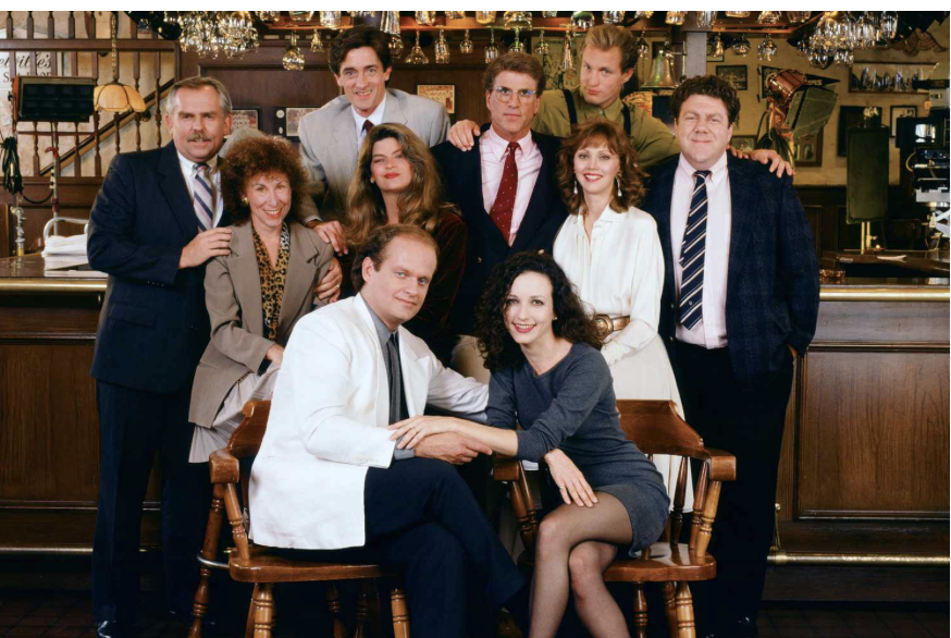 BWLH_'s tweet image. CHEERS aired on NBC from 1982-1993. Set in Boston, it a celebration of the Historic Whiteness found in one of our oldest cities. 

There were 275 episodes in 11 seasons. 

Not one Somali ever appeared on the show. Because there weren't Somalis in Boston prior to mid-1990s.