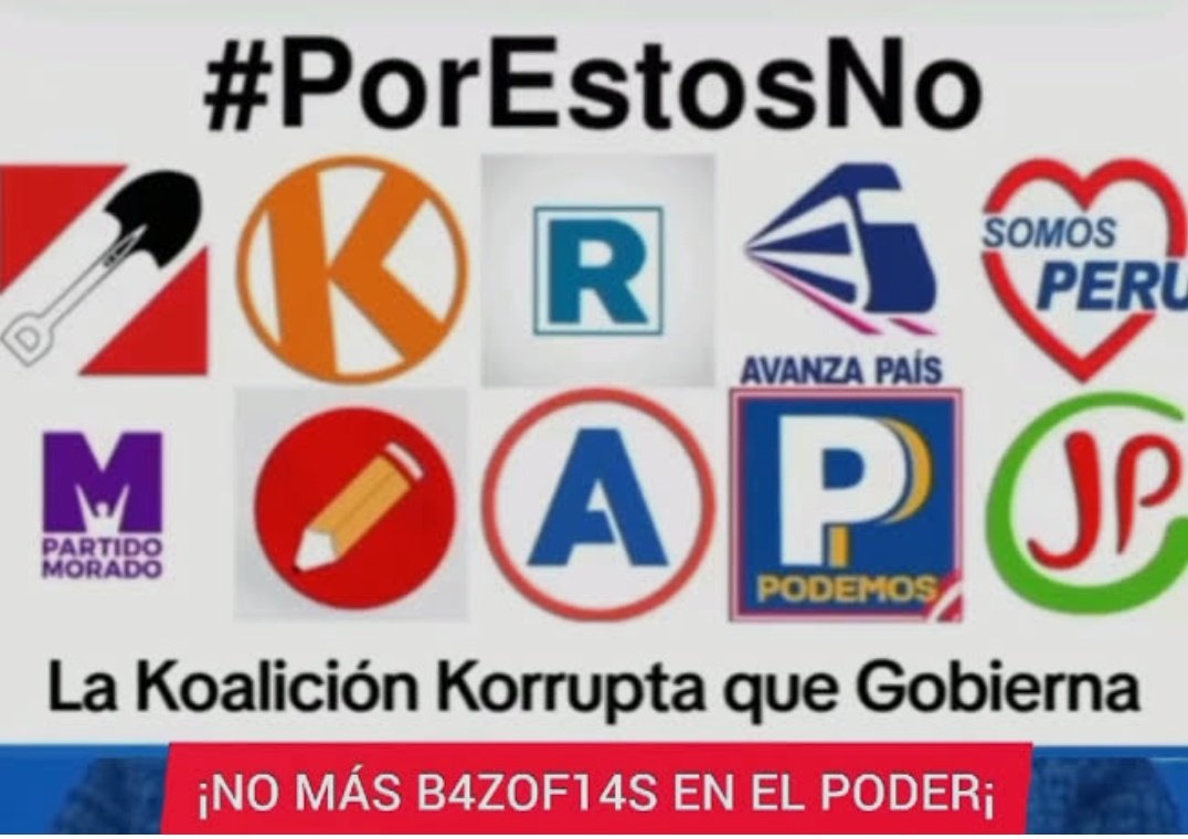 Desde hoy 24 de diciembre el Colectivo Digital #PorEstosNo un esfuerzo ciudadano en redes sociales impulsará la contra campaña electoral de los que NO DEBEN SER ELEGIDOS, desde hoy hasta el 12 de abril se va exponer los antecedentes y hechos polémicos que han protagonizados los