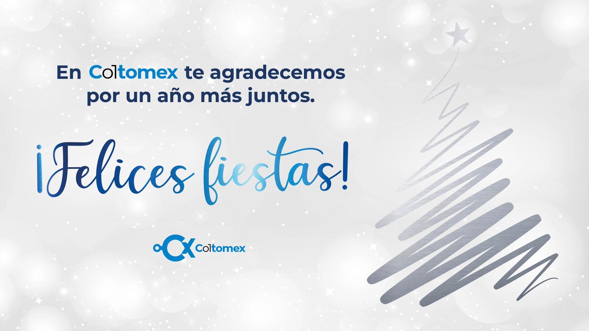 coltomex's tweet photo. 🎄 En Coltomex, te agradecemos por un año más juntos. Gracias por tu confianza y por permitirnos seguir construyendo soluciones a tu lado. 

Cerramos este año con gratitud y con la ilusión de todo lo que viene. 💫 https://t.co/2l6TamHFnl