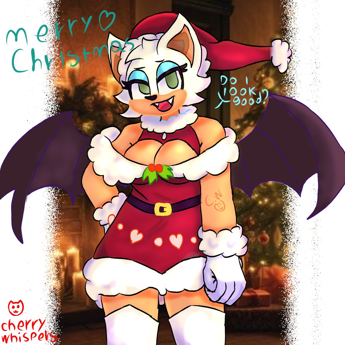 🦇🎄 • Holiday Bat

#RougeTheBat #SonicTheHedgehog #Christmas #Furry #FanArt