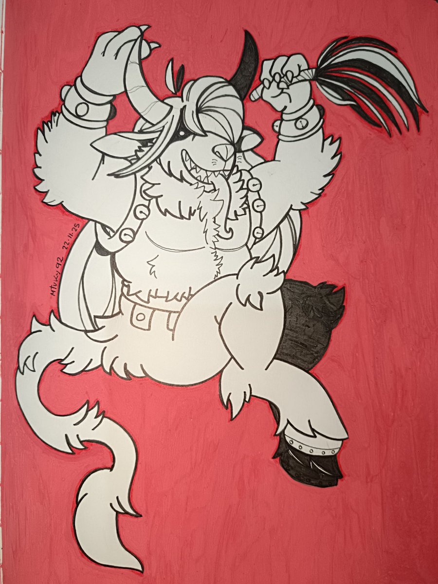 Martutifruti92's tweet photo. Remember that Krampus is watching you...be good.
#chritsmas #krampus #furryart #furryartist #furryartwork #traditionalart #ink #chritsmaseve #furryfandom #furryrandom #art #fanart #doodle #sketck #badboy #tips https://t.co/CHTczNHdhn