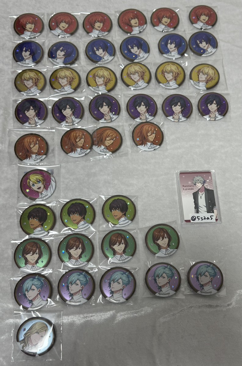 交換/譲渡】うたプリ スイパラ 新宿 譲) 缶バッジ 音也6,真斗6,那月6