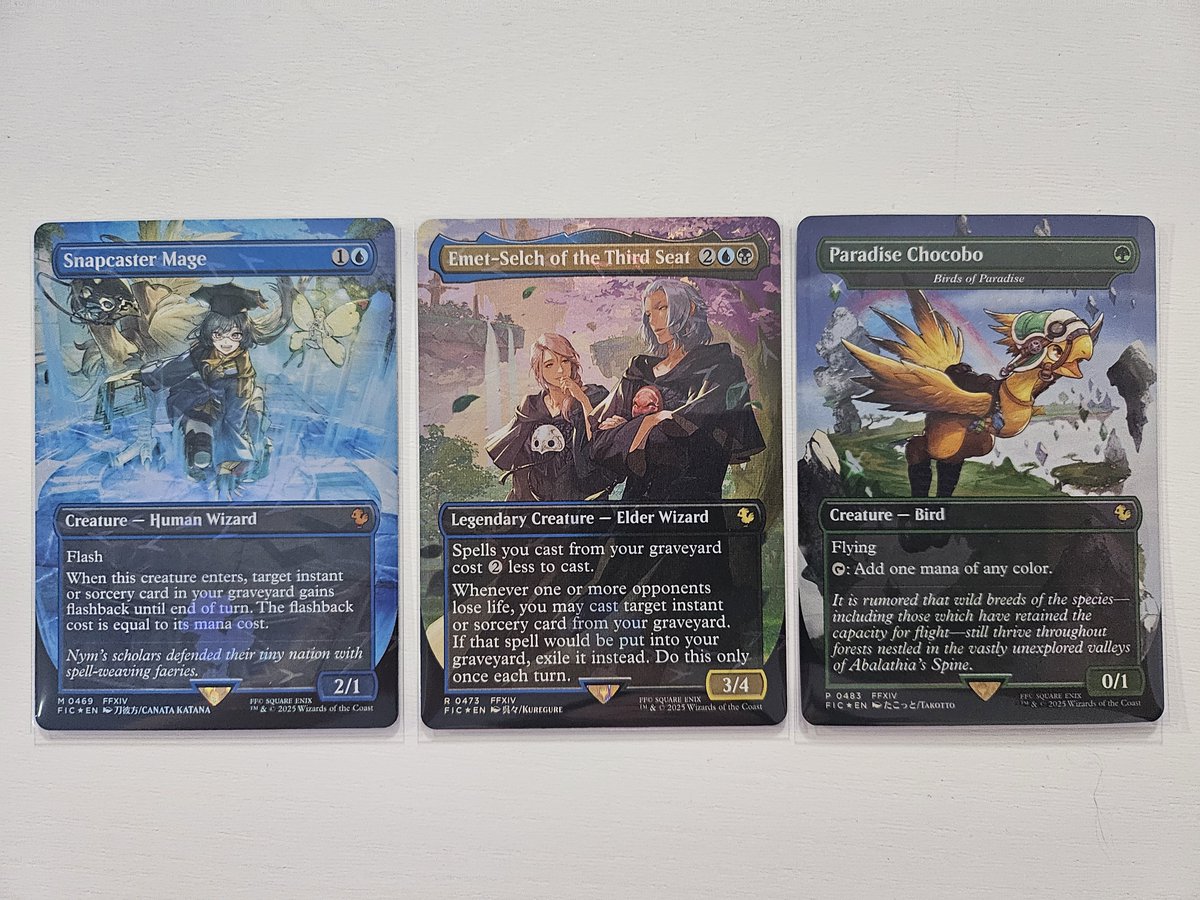 Magic The Gathering Set: Final Fantasy Chocobo Bundle
Box Cost: $90
Value Pulled: $392 
Best Card: Snapcaster Mage ($160)
Set Rating: 9/9 Fox Tails

☽⛩☾ Great Art
☽⛩☾ Great Theme
☽⛩☾ FANGTASTIC Value
☽⛩☾ Christmas Gift From <a href="/IcyJackets/">IcyJackets 🧥❄️</a>!